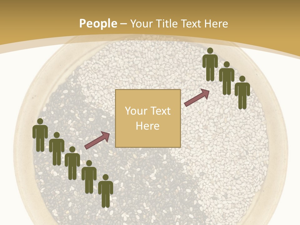 White Salvia Hispanica Antioxidant PowerPoint Template