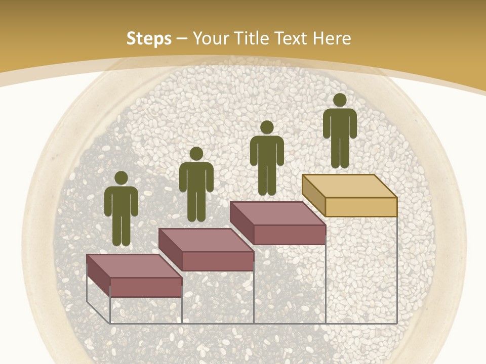 White Salvia Hispanica Antioxidant PowerPoint Template