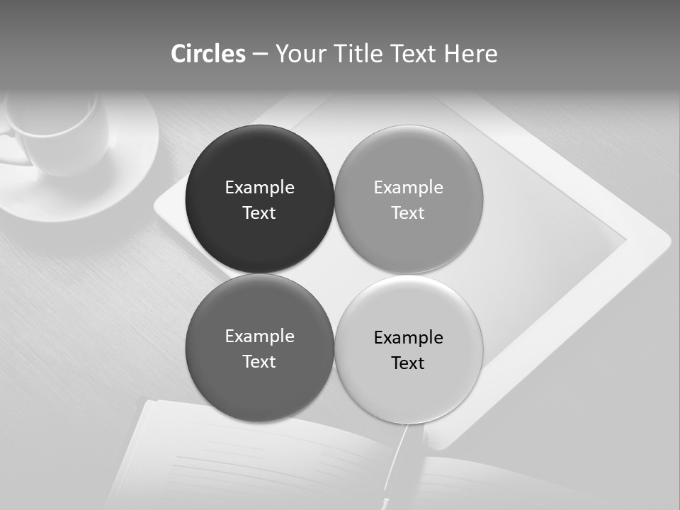 Laptop Wooden Background PowerPoint Template