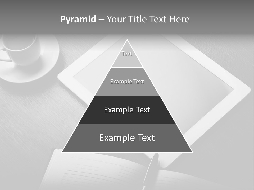 Laptop Wooden Background PowerPoint Template