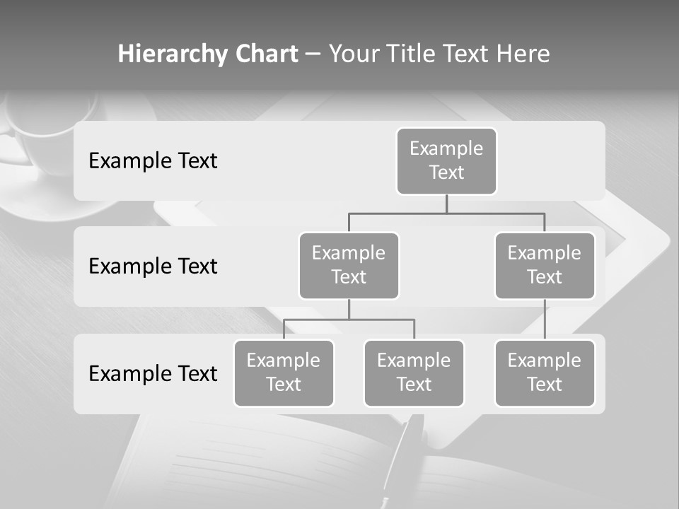 Laptop Wooden Background PowerPoint Template