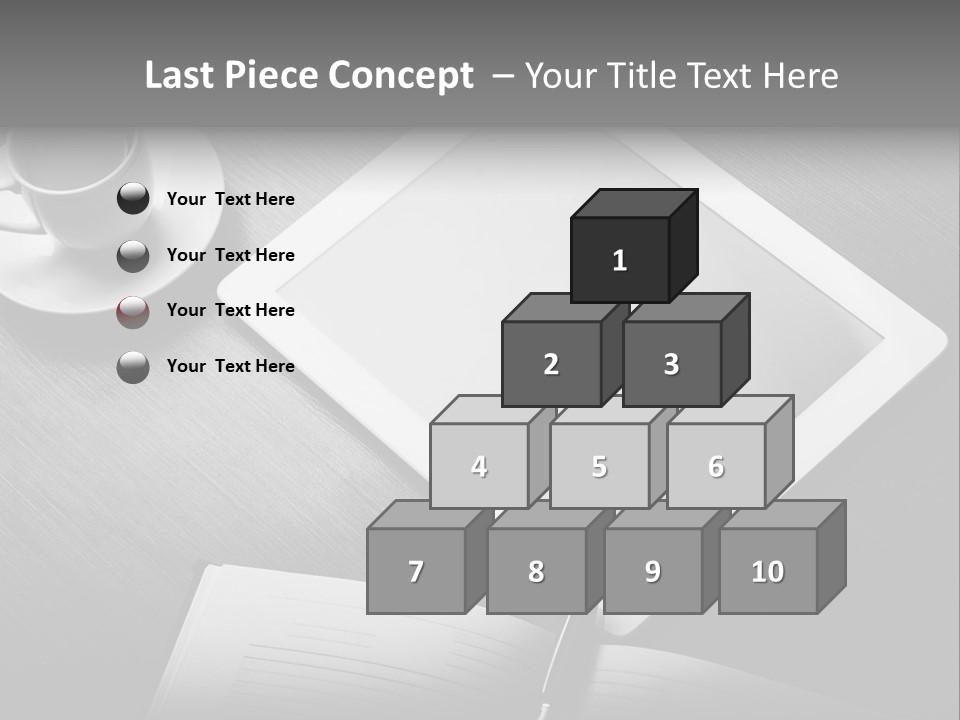 Laptop Wooden Background PowerPoint Template