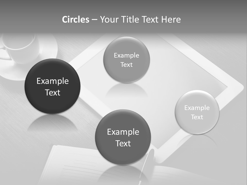 Laptop Wooden Background PowerPoint Template