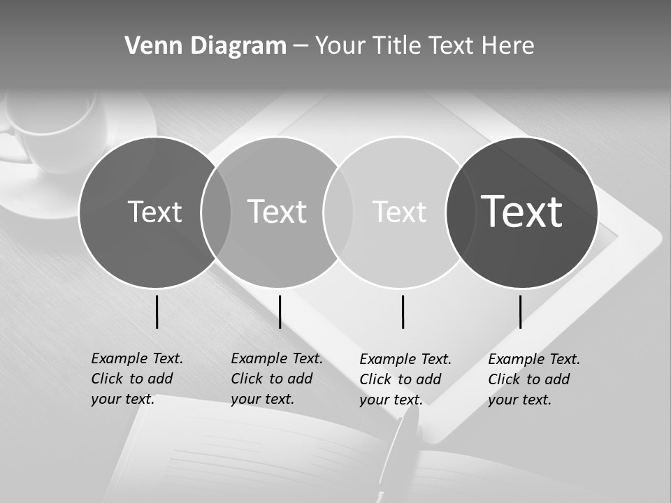 Laptop Wooden Background PowerPoint Template