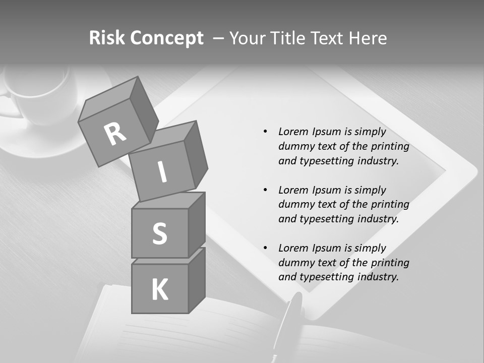 Laptop Wooden Background PowerPoint Template