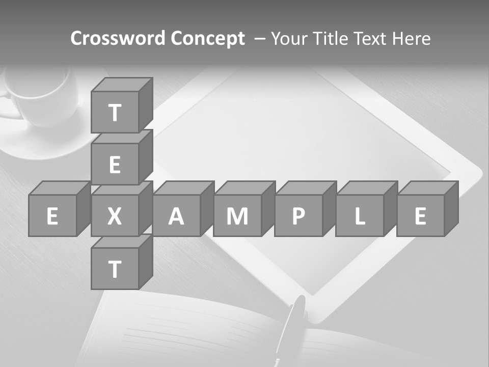 Laptop Wooden Background PowerPoint Template