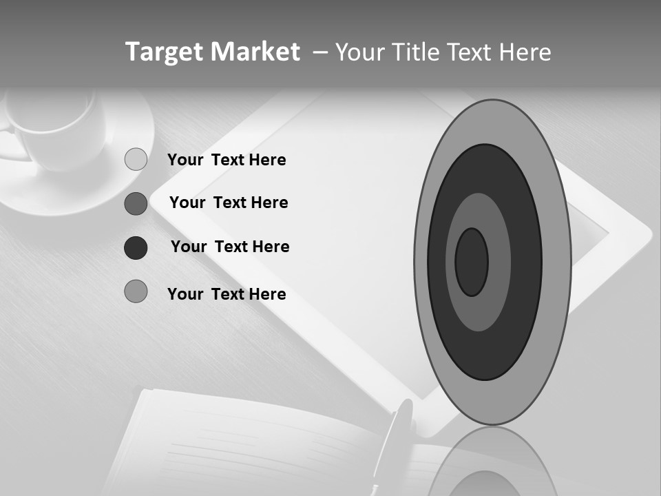 Laptop Wooden Background PowerPoint Template