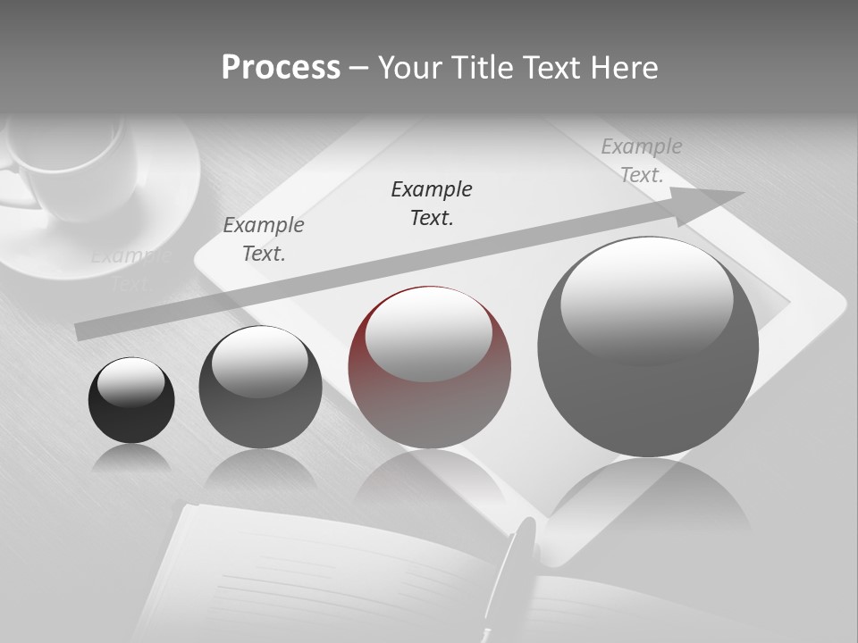 Laptop Wooden Background PowerPoint Template