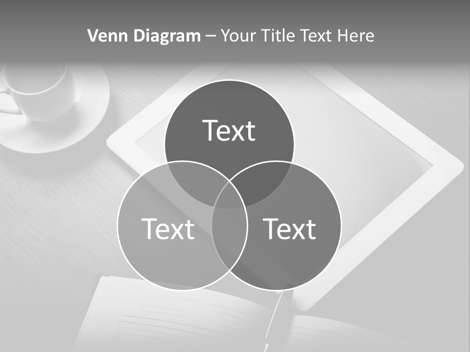 Laptop Wooden Background PowerPoint Template