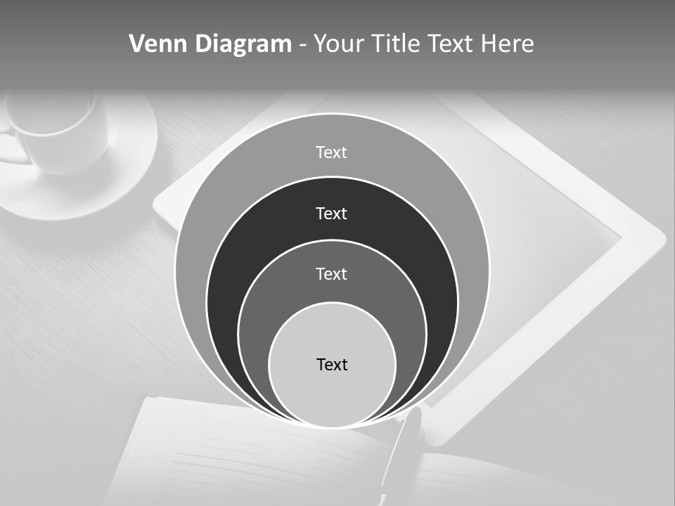 Laptop Wooden Background PowerPoint Template