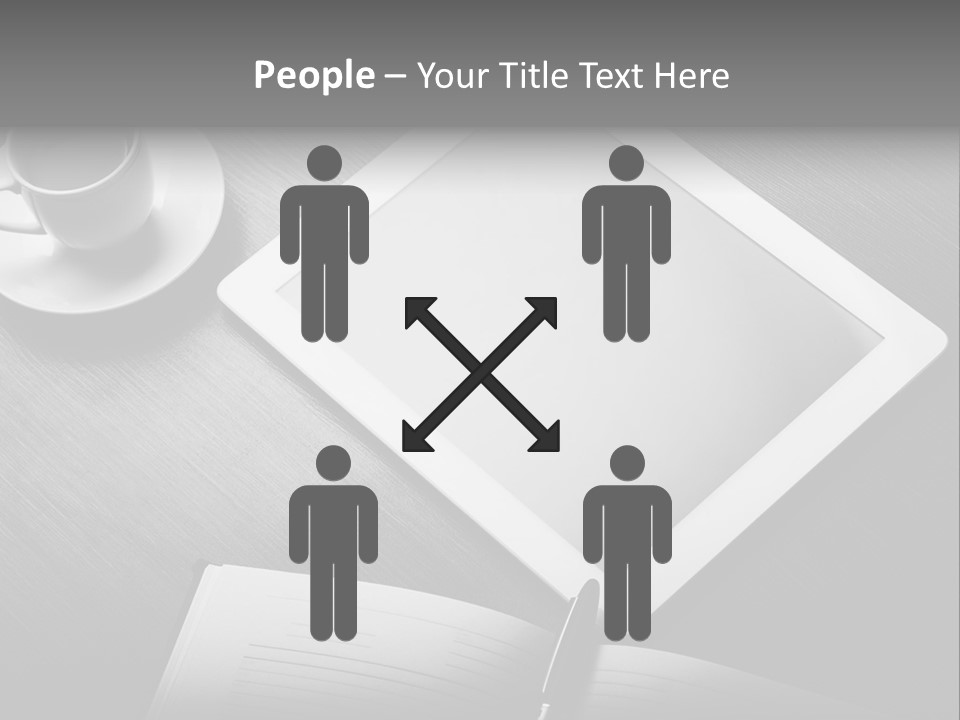 Laptop Wooden Background PowerPoint Template