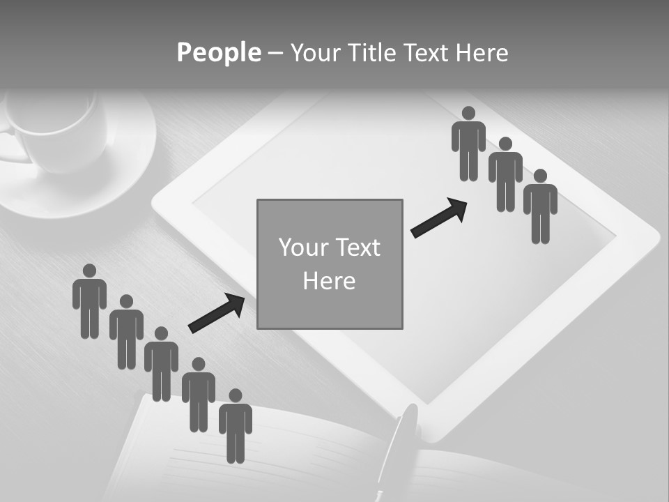 Laptop Wooden Background PowerPoint Template