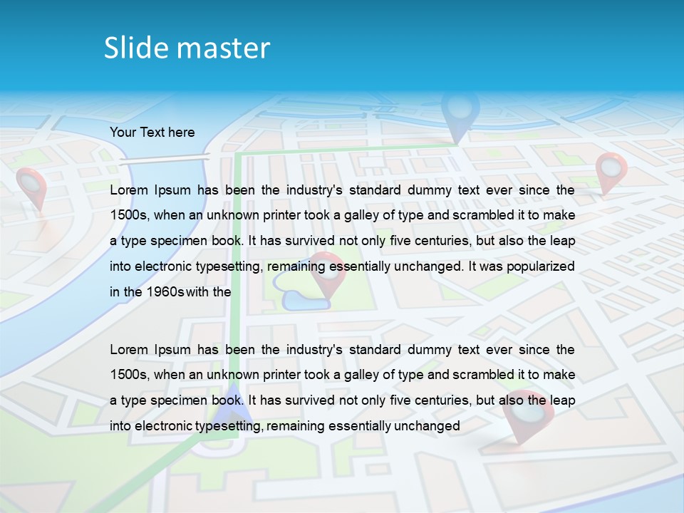 Gps Locality Park PowerPoint Template