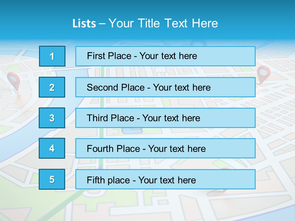 Gps Locality Park PowerPoint Template