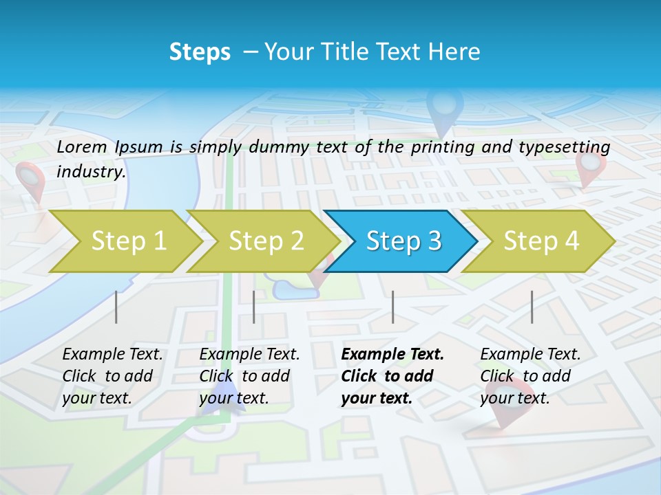 Gps Locality Park PowerPoint Template
