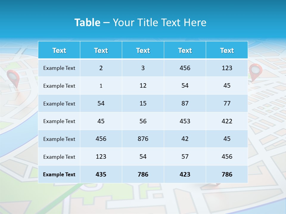 Gps Locality Park PowerPoint Template