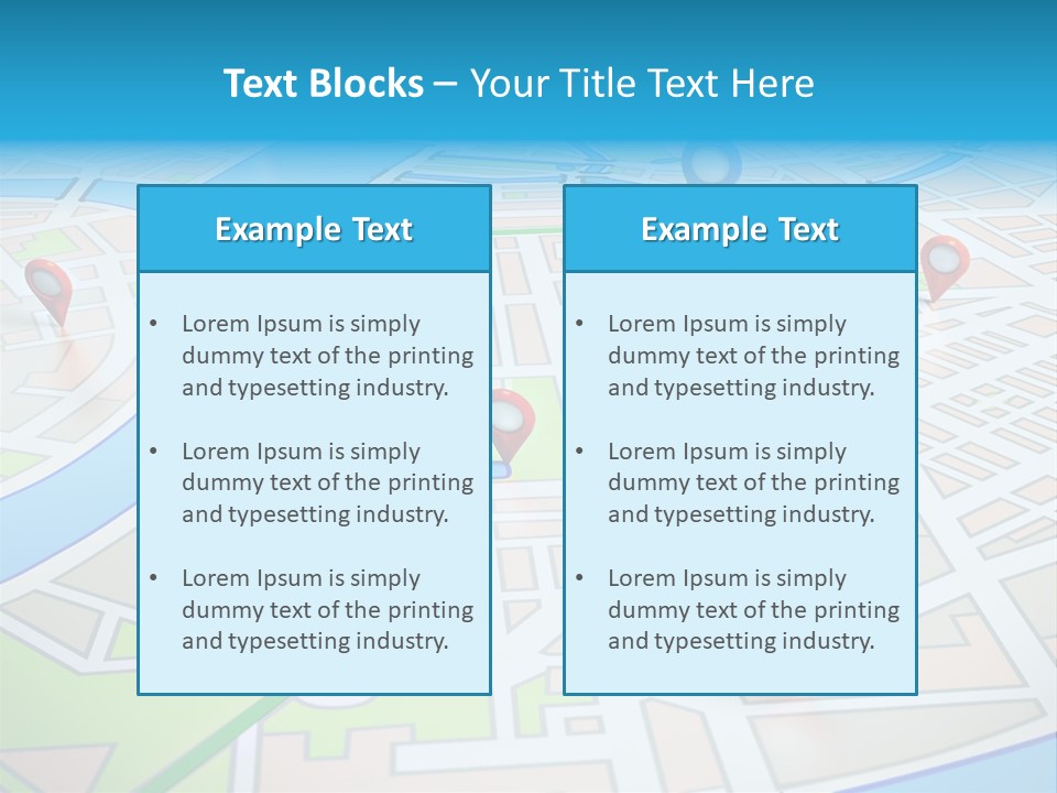 Gps Locality Park PowerPoint Template