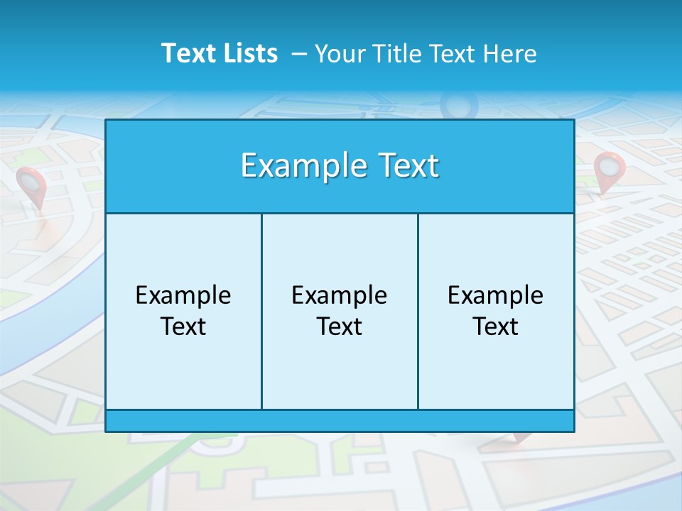 Gps Locality Park PowerPoint Template
