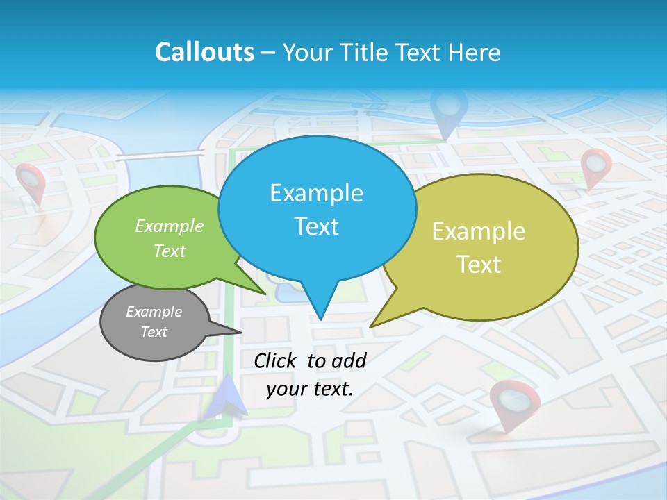 Gps Locality Park PowerPoint Template