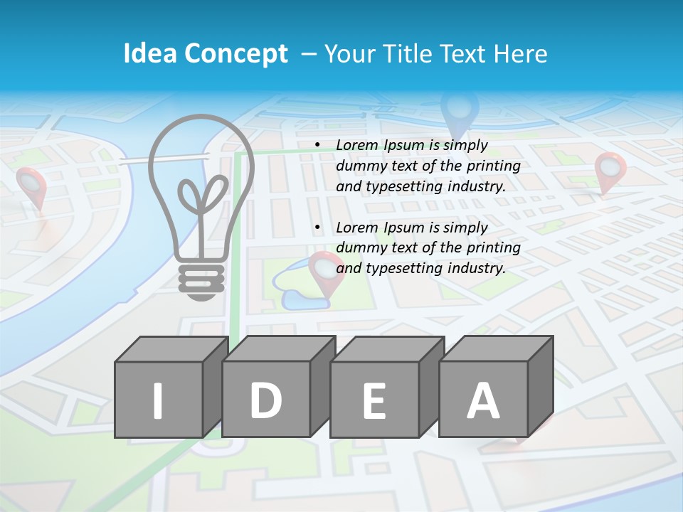 Gps Locality Park PowerPoint Template