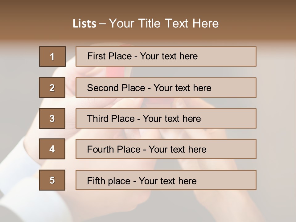 Offer Hand Emotion PowerPoint Template