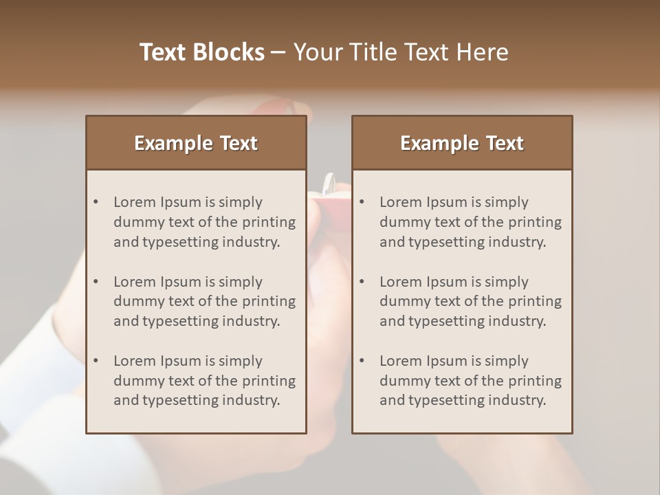 Offer Hand Emotion PowerPoint Template