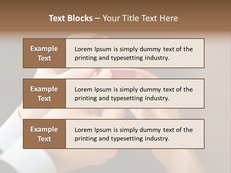 Offer Hand Emotion PowerPoint Template