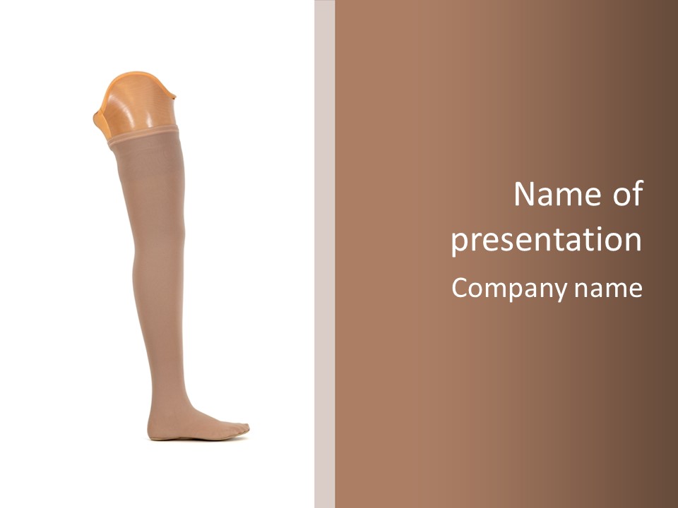 Retro Foot Bionic PowerPoint Template