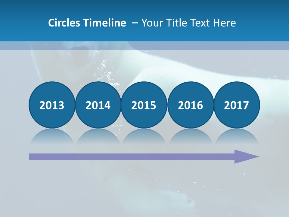 Swim Bear Fauna PowerPoint Template