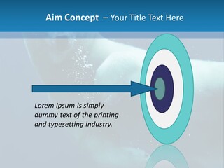 Swim Bear Fauna PowerPoint Template