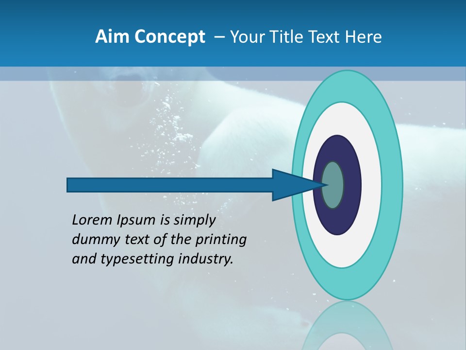 Swim Bear Fauna PowerPoint Template
