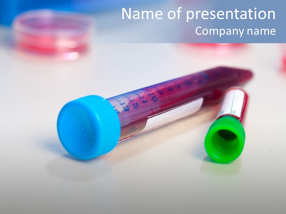 A Medical Powerpoint Presentation Is Displayed On A Table PowerPoint Template