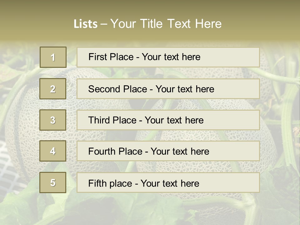 Souvenir Summer Harvest PowerPoint Template