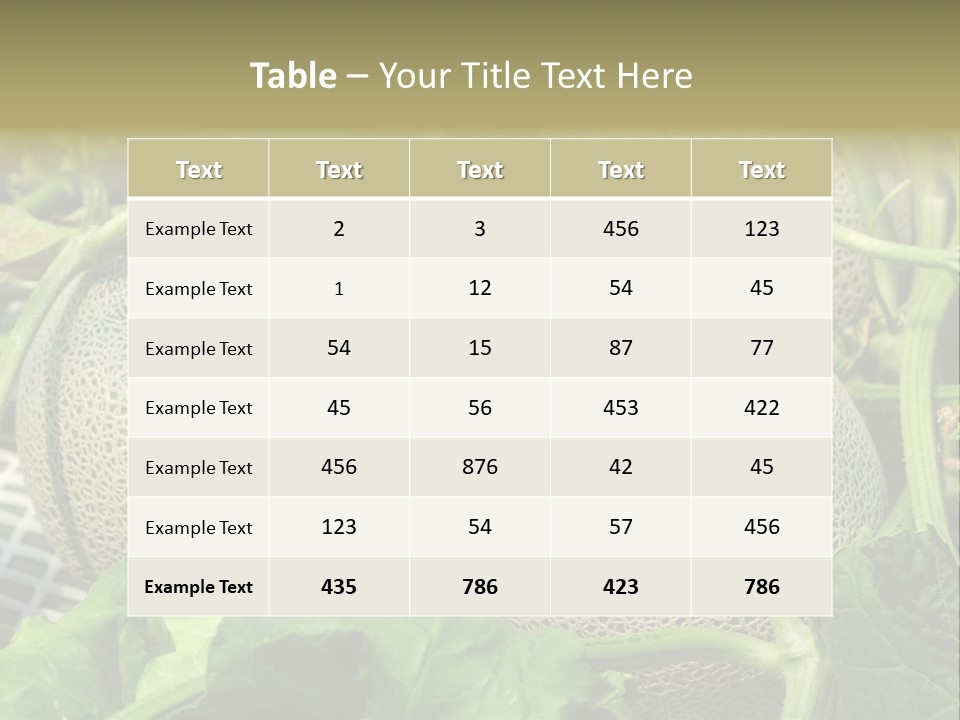 Souvenir Summer Harvest PowerPoint Template