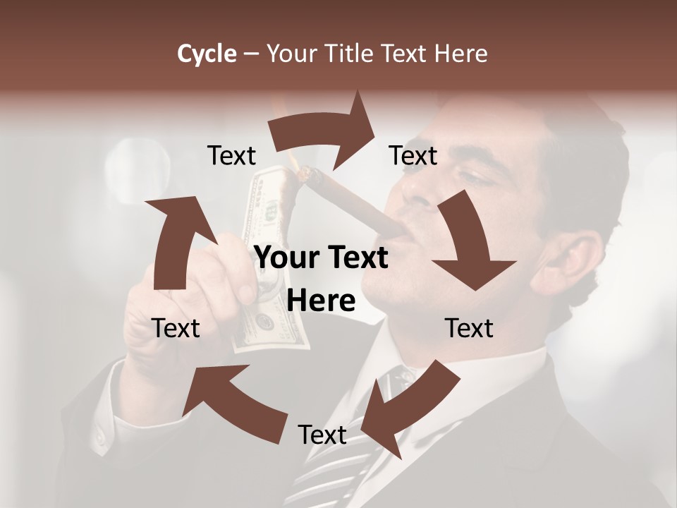 Indulgence Dollar Arrogant PowerPoint Template