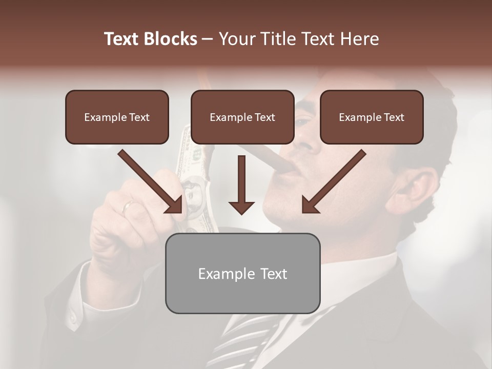Indulgence Dollar Arrogant PowerPoint Template