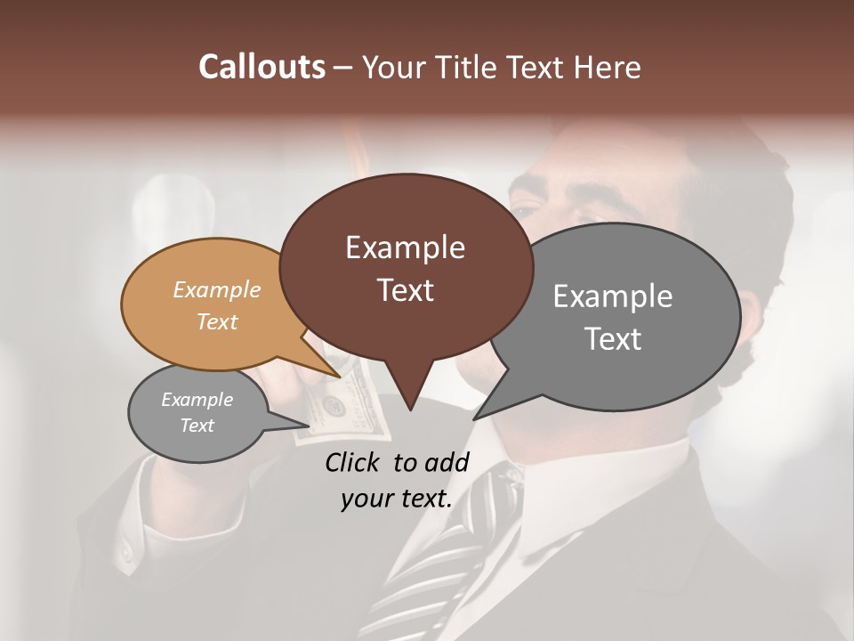 Indulgence Dollar Arrogant PowerPoint Template
