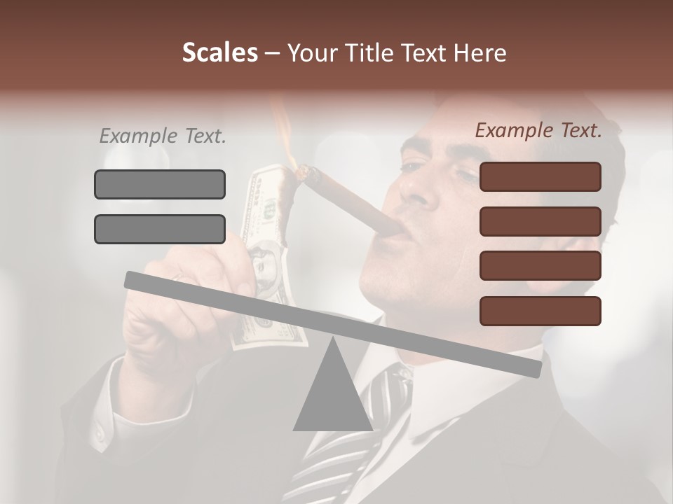 Indulgence Dollar Arrogant PowerPoint Template
