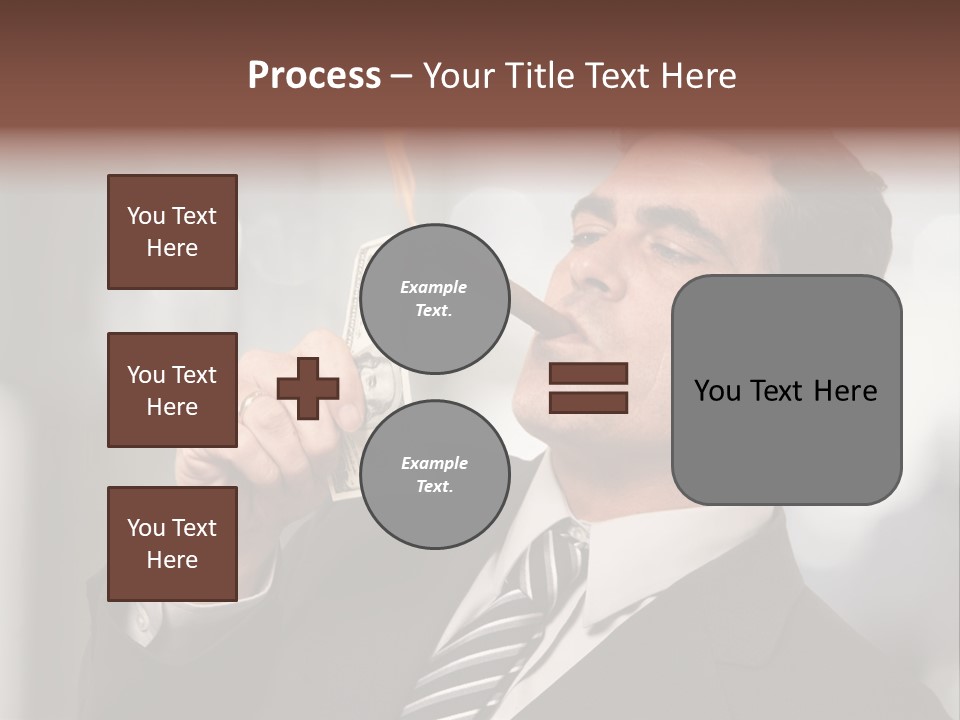 Indulgence Dollar Arrogant PowerPoint Template