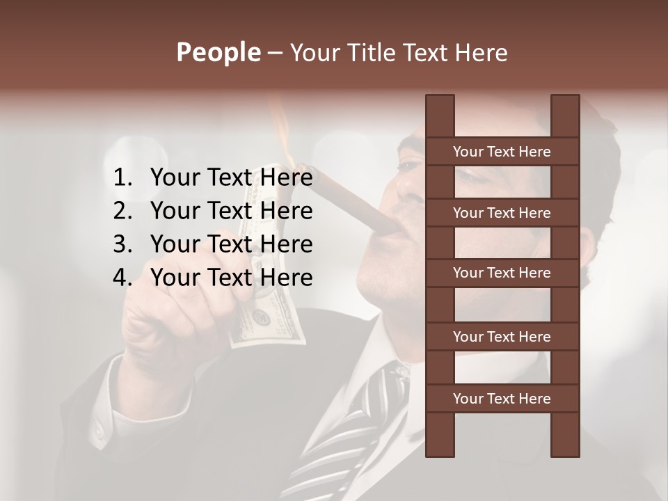 Indulgence Dollar Arrogant PowerPoint Template
