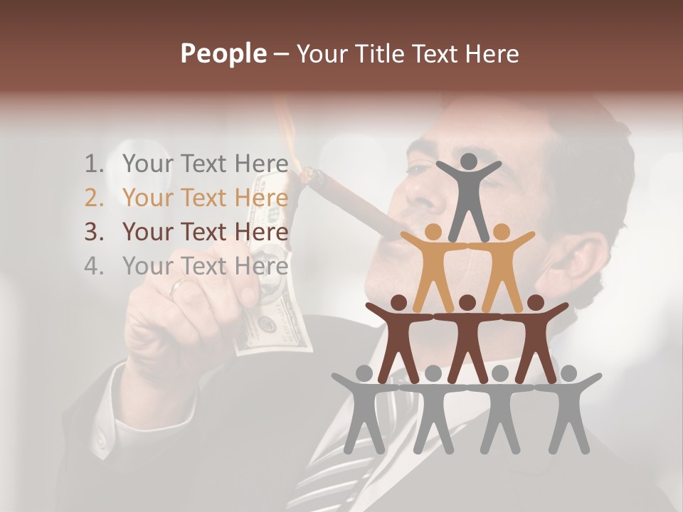 Indulgence Dollar Arrogant PowerPoint Template