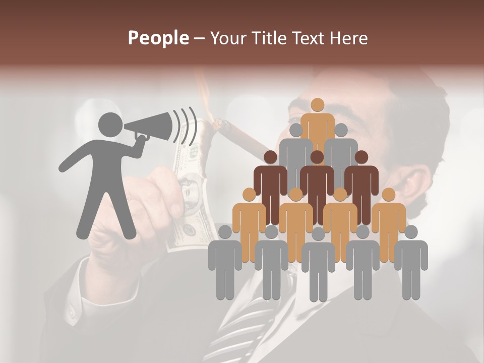 Indulgence Dollar Arrogant PowerPoint Template