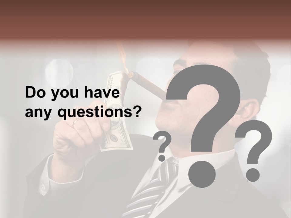 Indulgence Dollar Arrogant PowerPoint Template