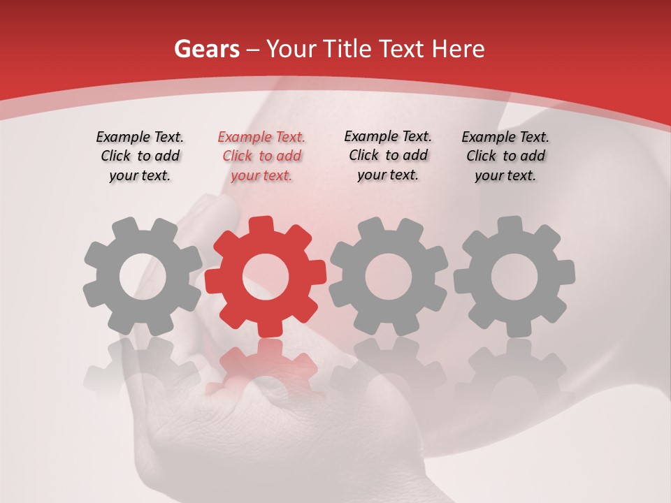 A Person Holding Their Arm In Pain Powerpoint Presentation PowerPoint Template