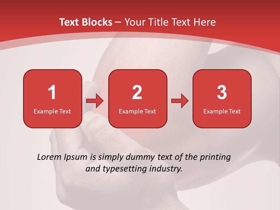 A Person Holding Their Arm In Pain Powerpoint Presentation PowerPoint Template