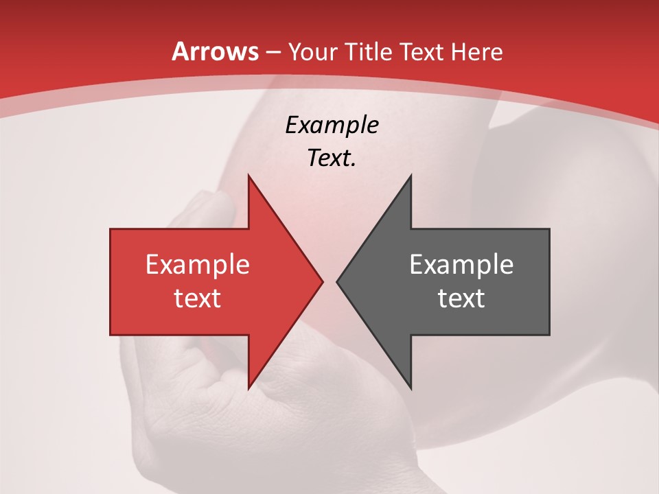 A Person Holding Their Arm In Pain Powerpoint Presentation PowerPoint Template