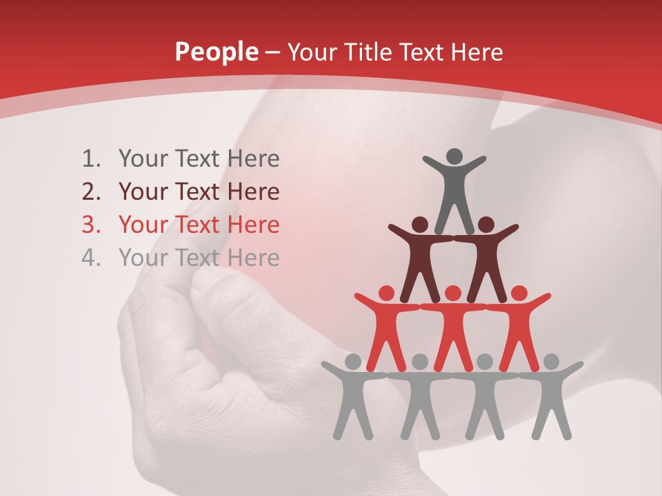 A Person Holding Their Arm In Pain Powerpoint Presentation PowerPoint Template