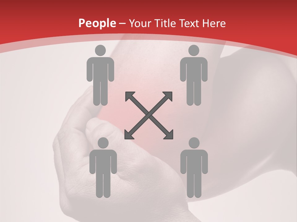 A Person Holding Their Arm In Pain Powerpoint Presentation PowerPoint Template