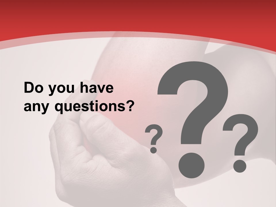 A Person Holding Their Arm In Pain Powerpoint Presentation PowerPoint Template