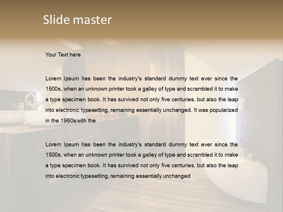 Apartment Wooden Classic PowerPoint Template